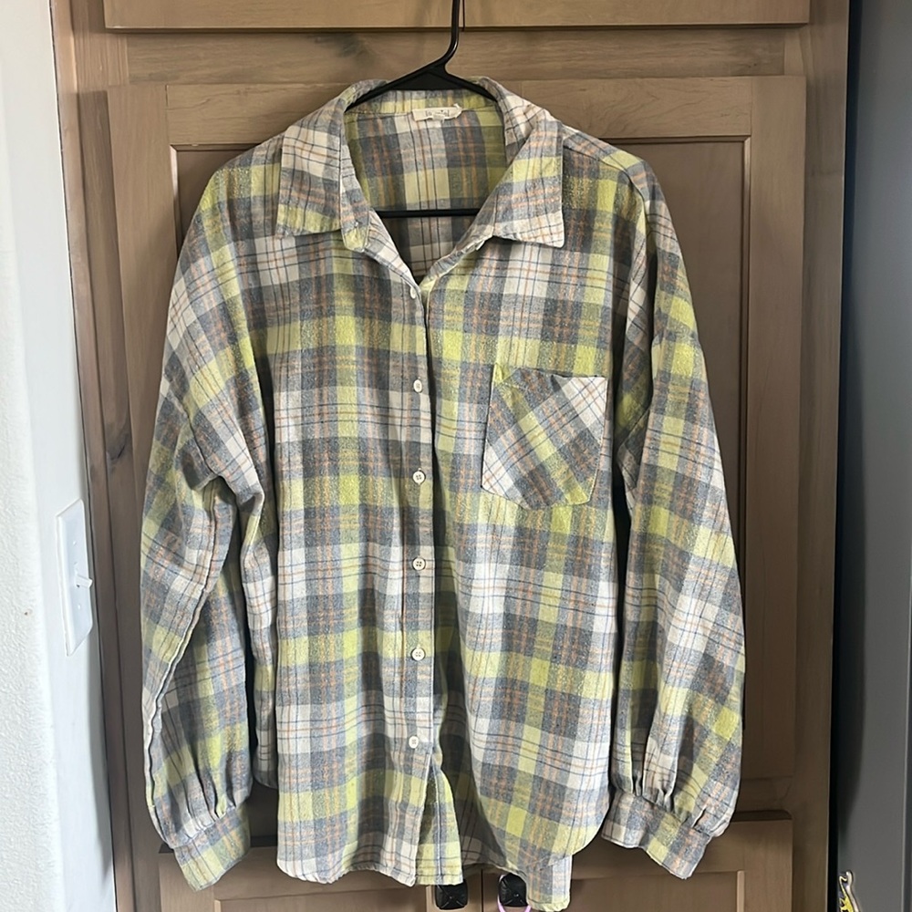 Women’s Button Down Flannel Top